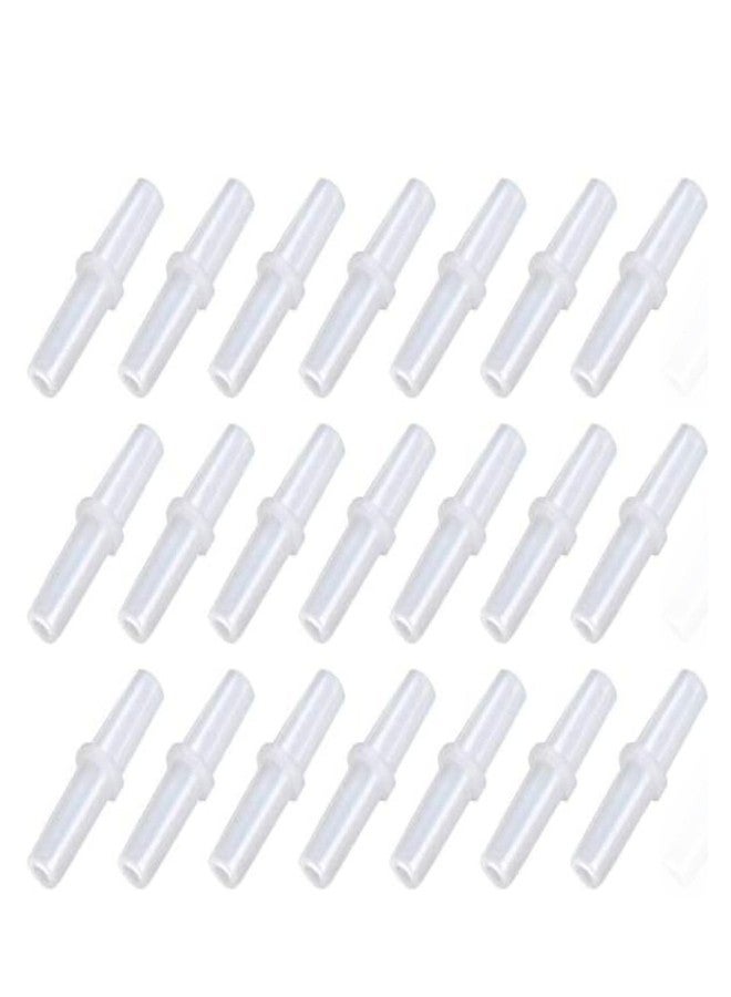 VAYINATO® 20Pcs (White) Straight Plastic Aquarium Tubing Connectors, Aquarium Air Tube Connector | Air Tubing Pipe Joint Connector Adapter Air Pump Accessories